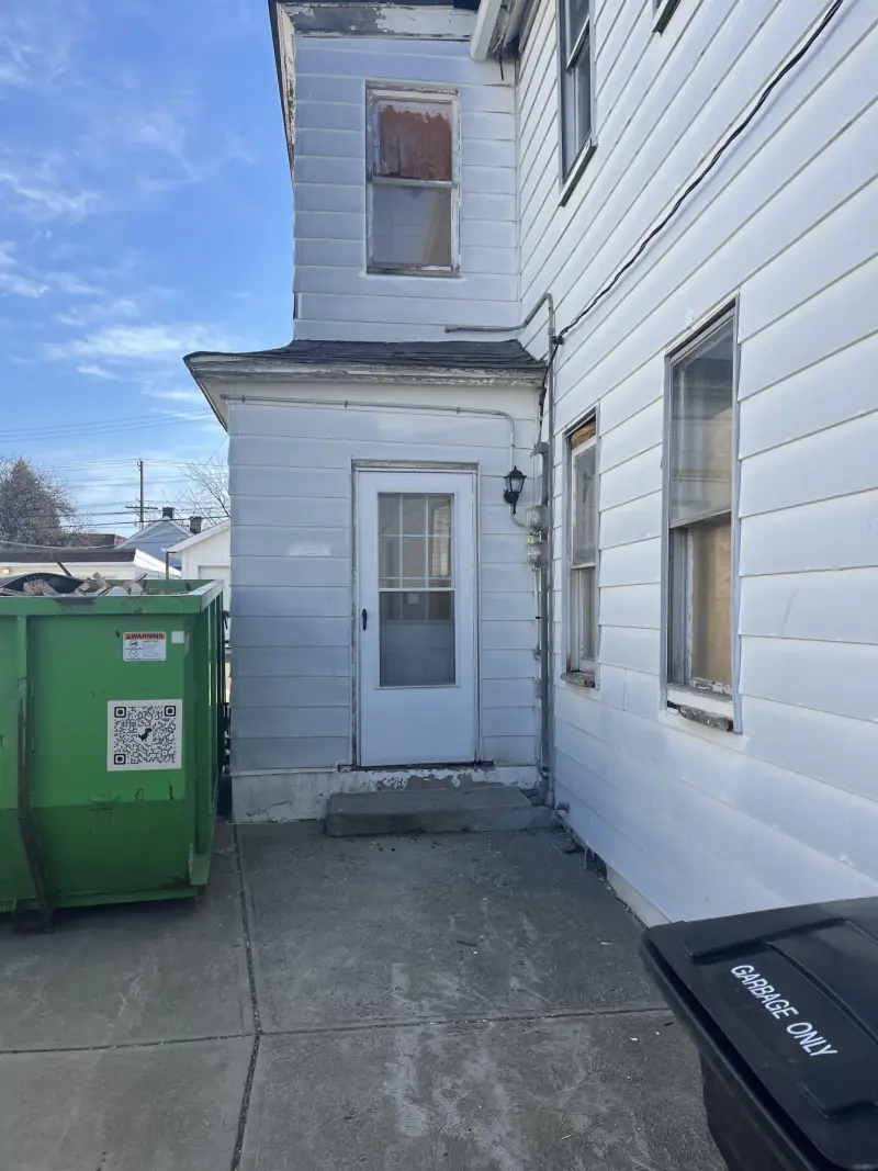 Existing rear bump-out addition before demolition